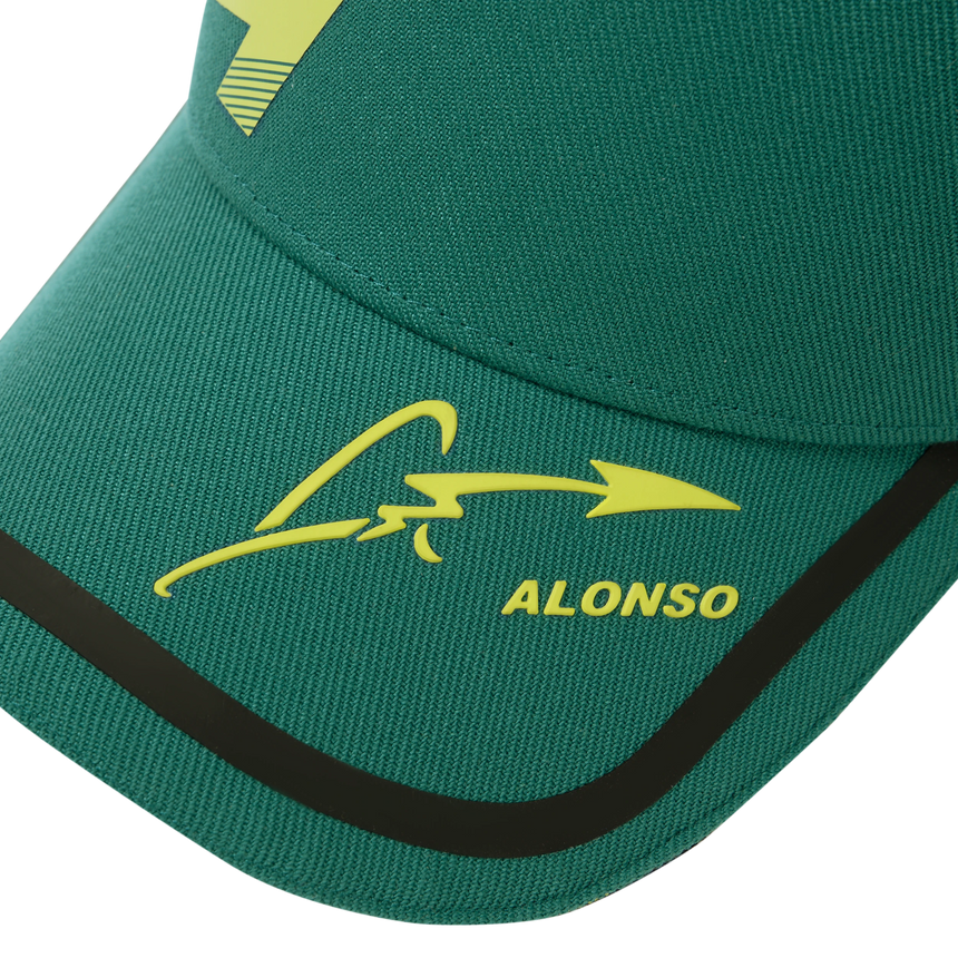 Gorra de Fernando Alonso, Kimoa, tecnología, verde, 2024