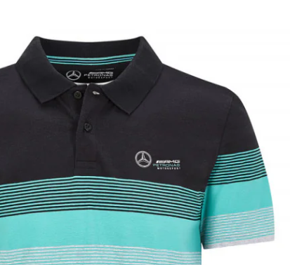 Polo de rayas Mercedes multicolor 2020