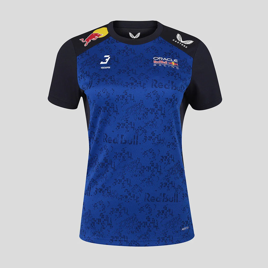 Red Bull T-Shirt, Team, Max Verstappen, Damen, Blau, 2026
