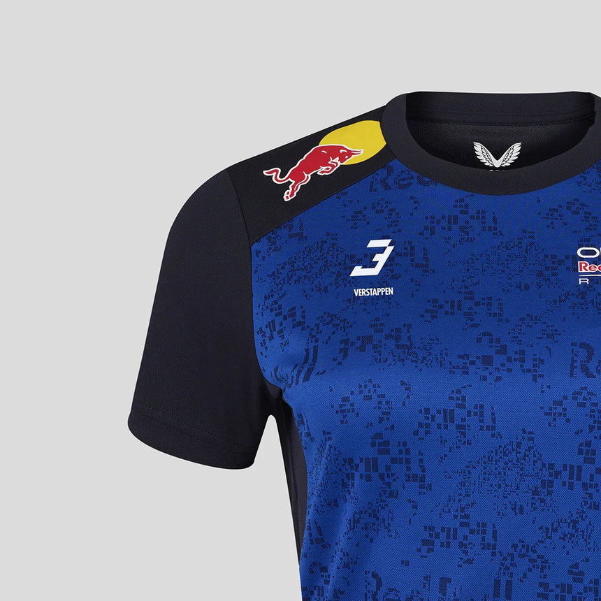 Red Bull T-Shirt, Team, Max Verstappen, Damen, Blau, 2026