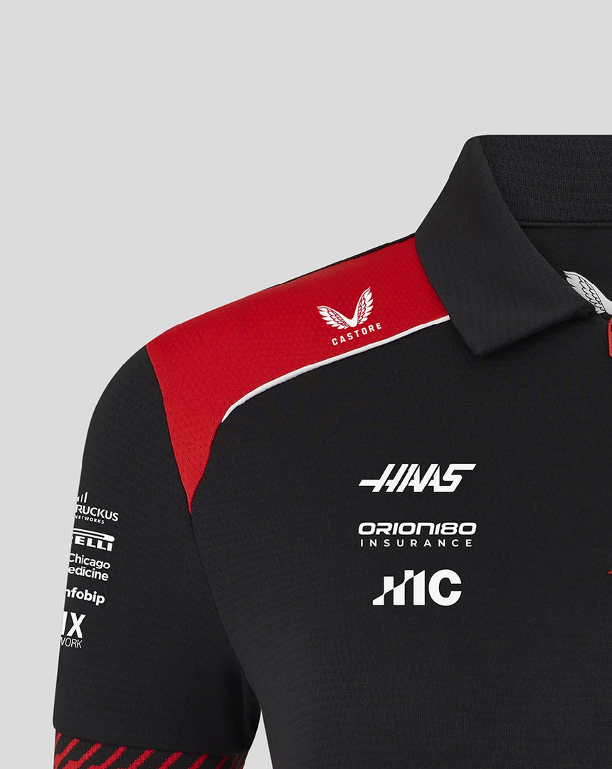 Haas F1 Polo, Team, Damen, Schwarz