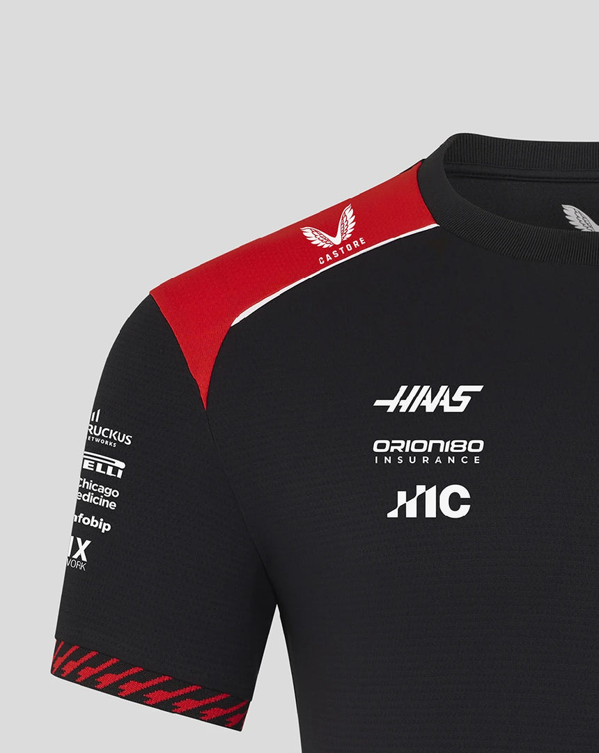 Haas F1 T-Shirt, Team, schwarz