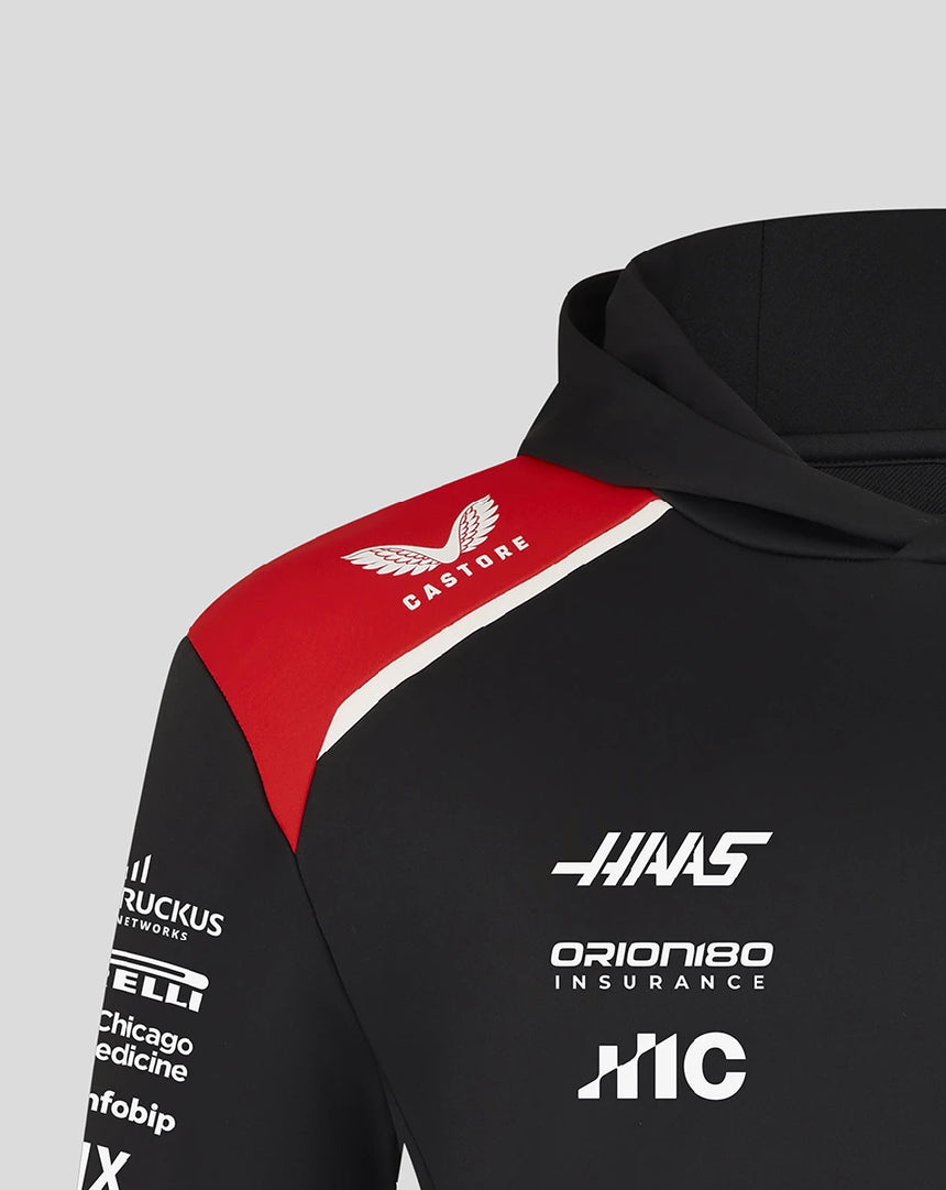 Haas F1 Hoodie, Team, Schwarz