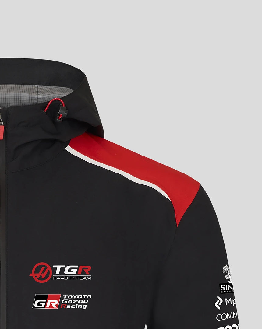 Haas F1 Regenjacke, Team, schwarz, 2026