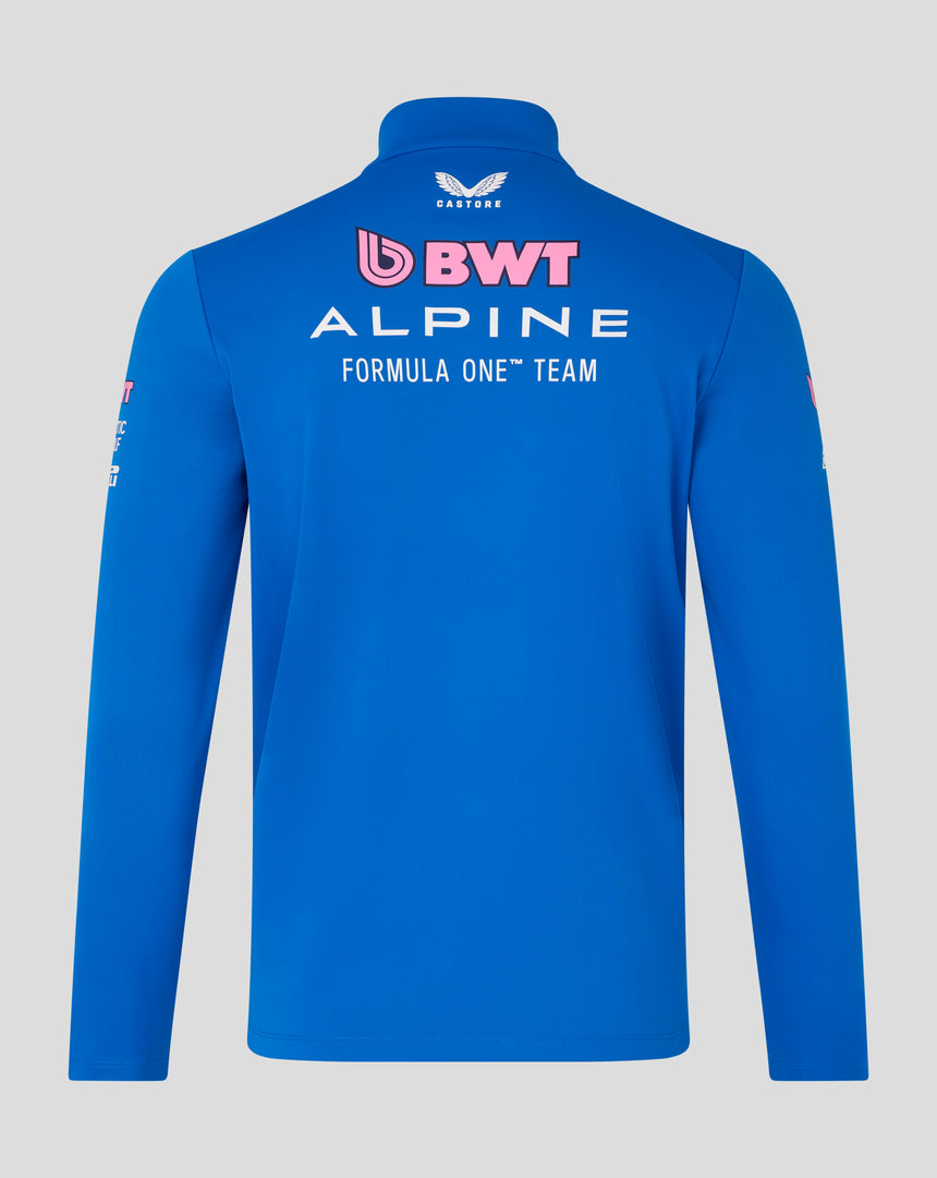 Alpine Sweatshirt, Team, Quarter-Zip, Blau