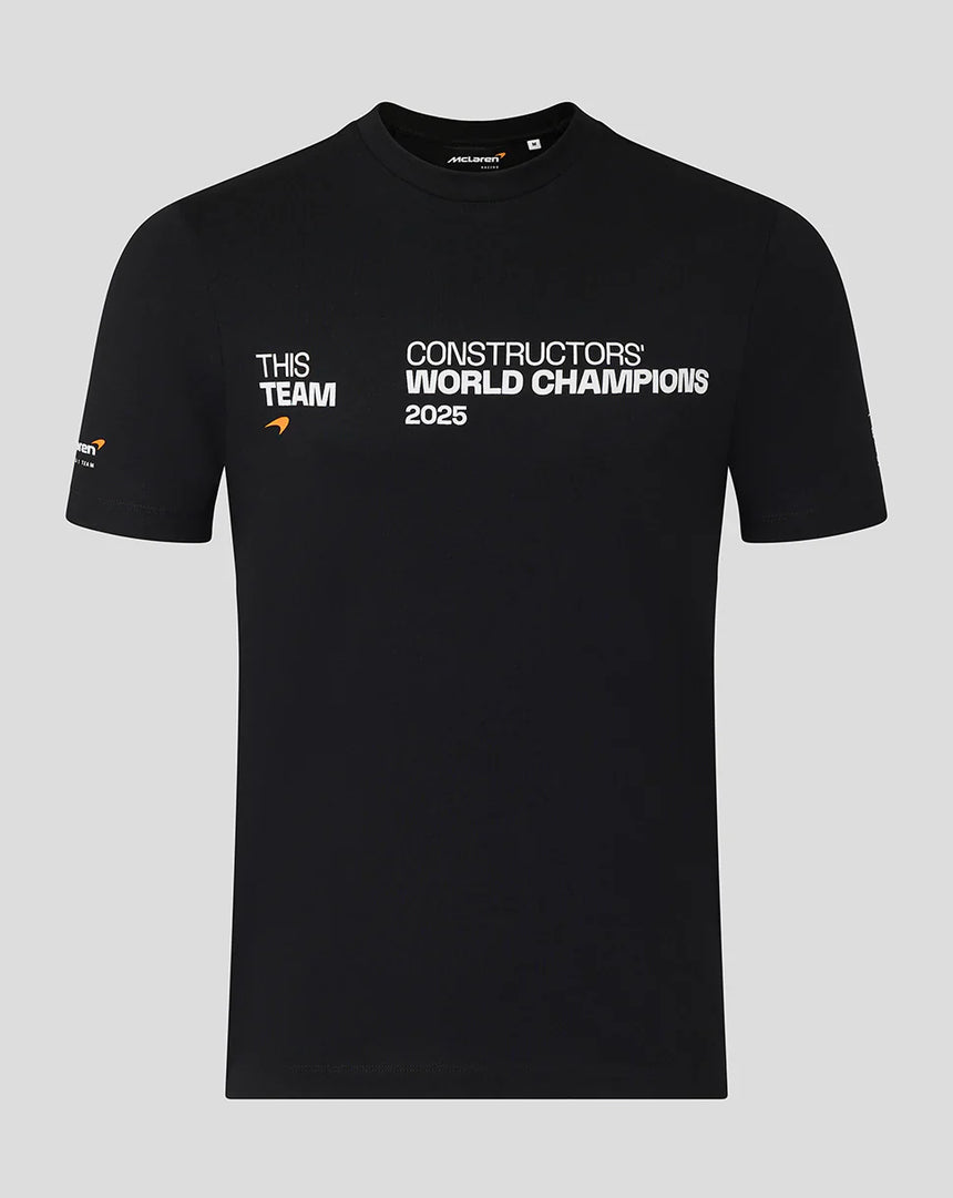 McLaren T-Shirt, Konstrukteurs-Weltmeister, 2025, schwarz 🔥