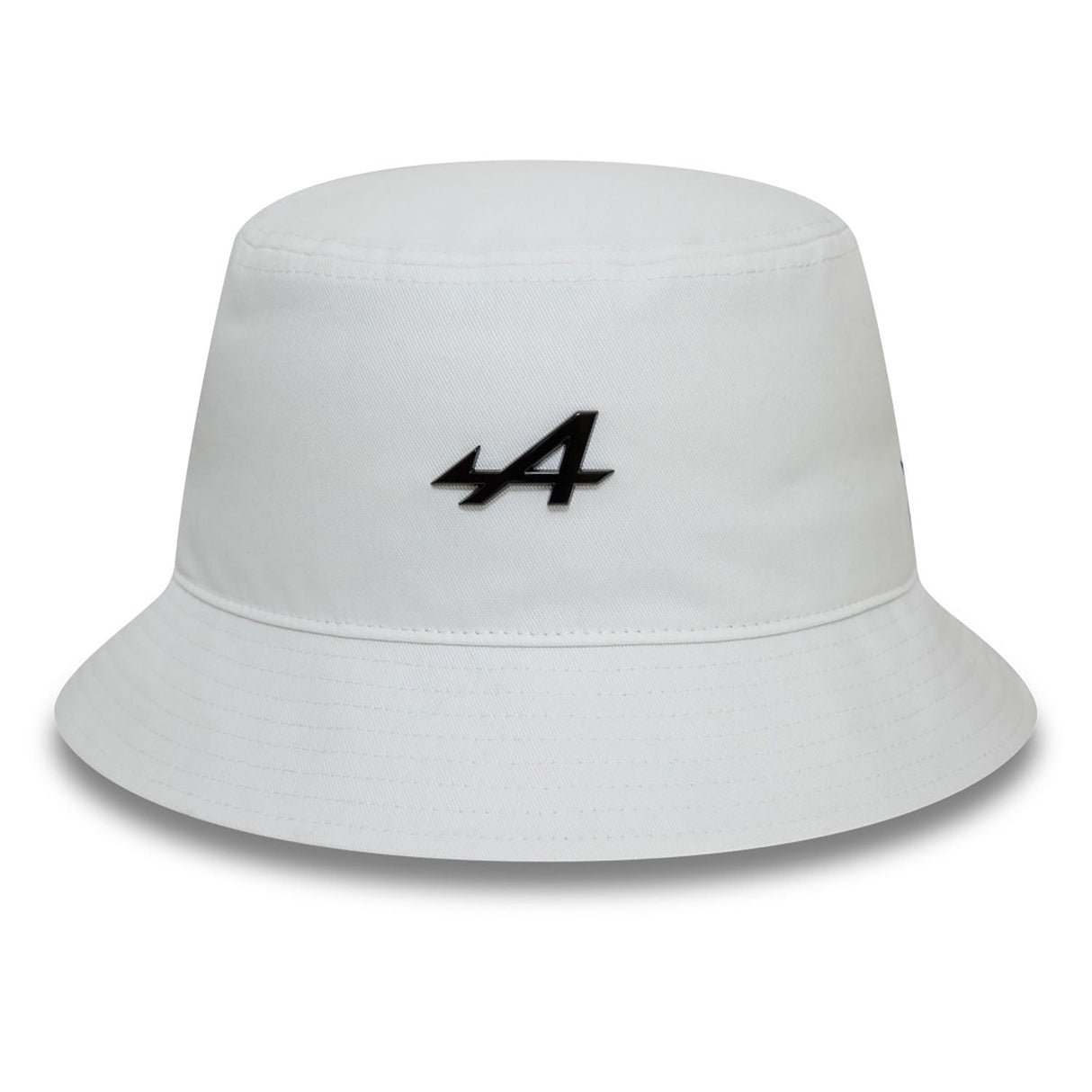 Alpine fisherman hat, New Era, metal plaque, white