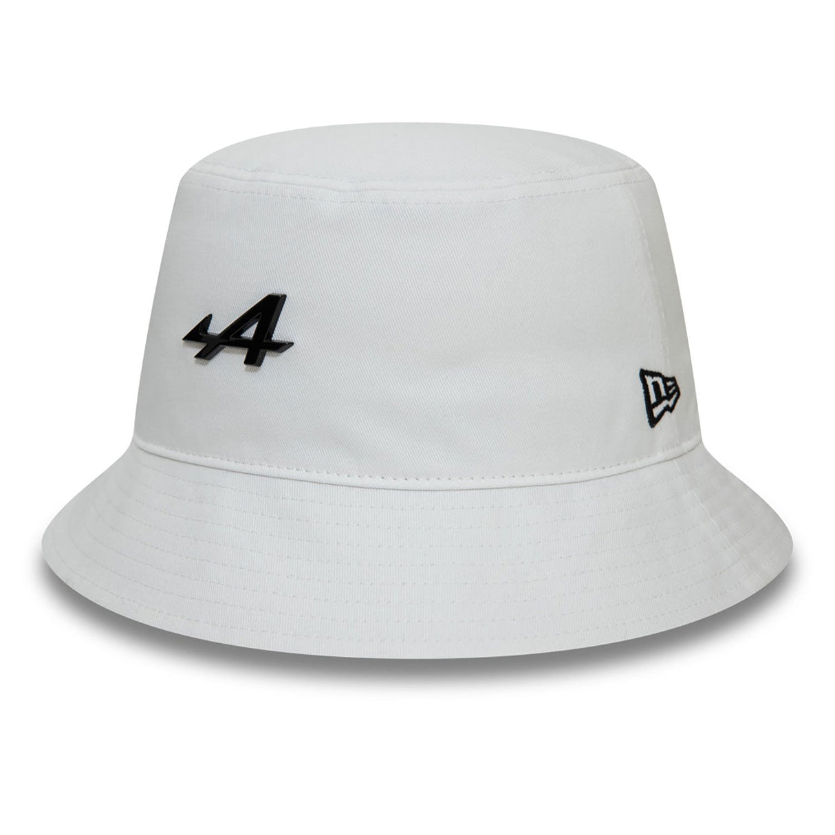 Alpine fisherman hat, New Era, metal plaque, white