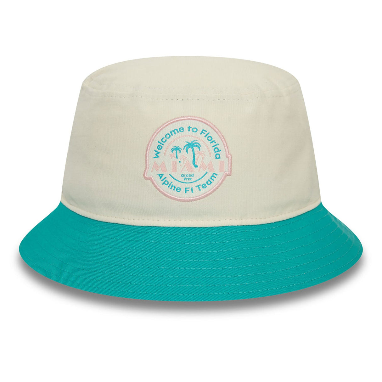 Alpine flat cap, NEW ERA, Miami, adult, white, 2024