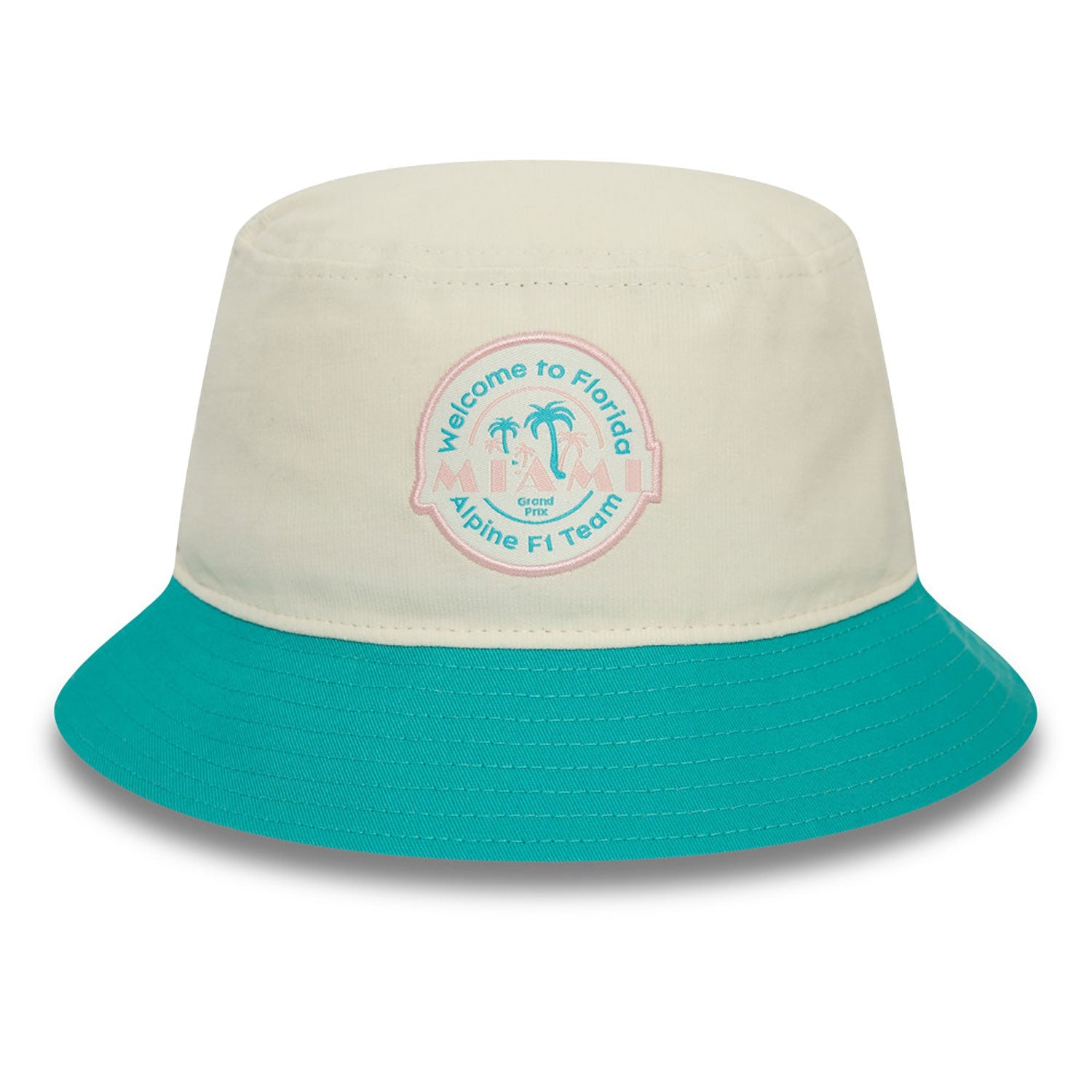 Alpine flat cap, NEW ERA, Miami, adult, white, 2024