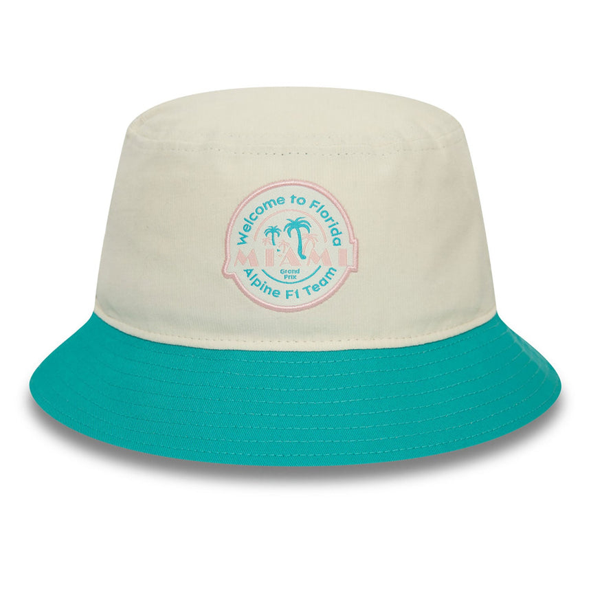 Gorra plana Alpine, NEW ERA, Miami, adulto, blanca, 2024