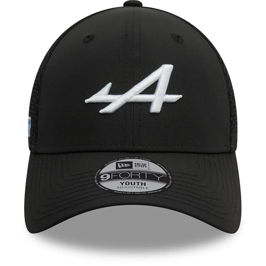 Gorra Alpine, NEW ERA, Team, 9FORTY, para niños, negra, 2024