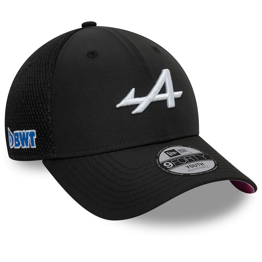 Gorra Alpine, NEW ERA, Team, 9FORTY, para niños, negra, 2024