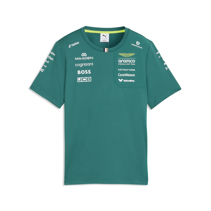 Aston Martin T-Shirt, Team, Damen, Puma, Grün, 2026