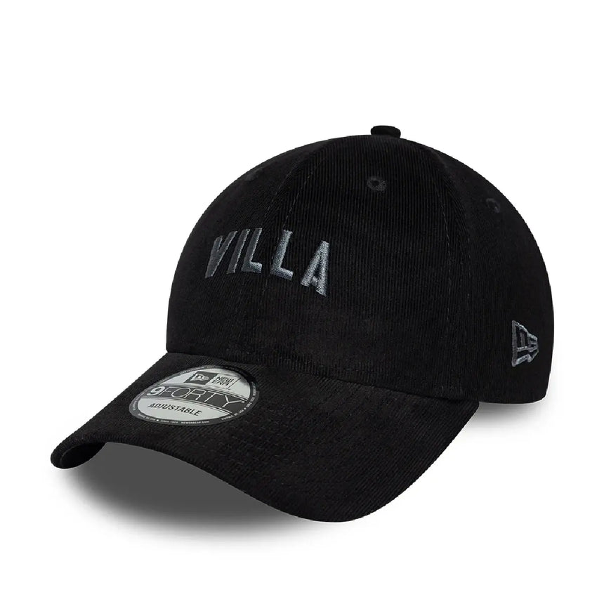 Aston Villa Kappe, Cord, 9FORTY, New Era, schwarz