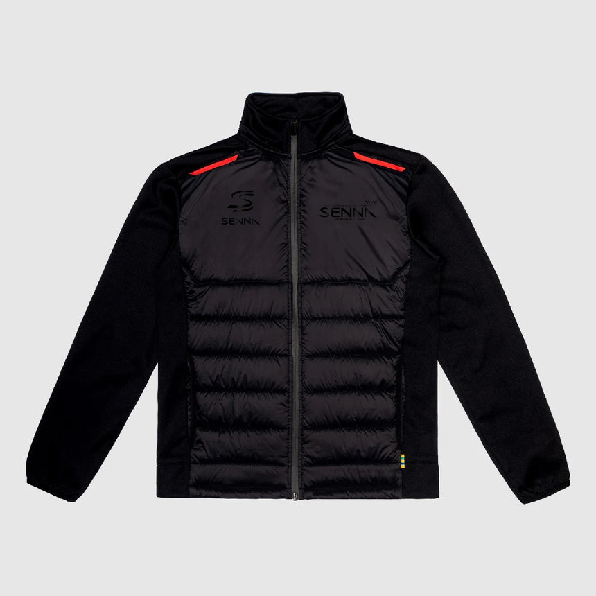 Ayrton Senna Rennjacke, schwarz