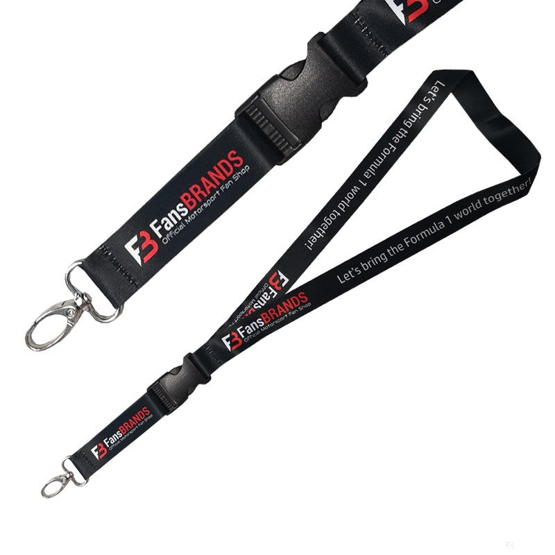 FansBrands Schlüsselband - Schwarz - FansBRANDS®