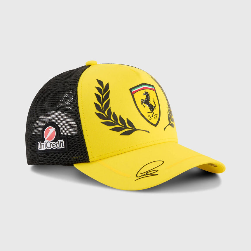 Ferrari Cap, Lewis Hamilton, Trucker, Silverstone Sonderedition, Puma, Gelb, 2026