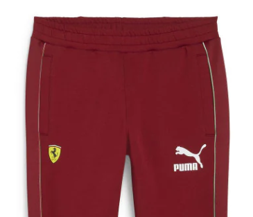 Pantalones Ferrari, Puma, Race Iconic T7 Track, rojo intenso
