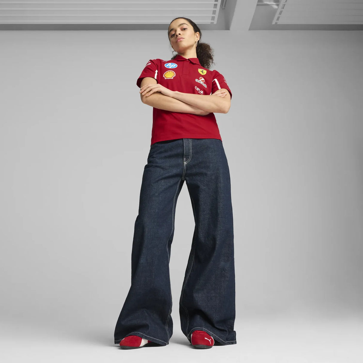Scuderia Ferrari Team Damen Poloshirt 🔥