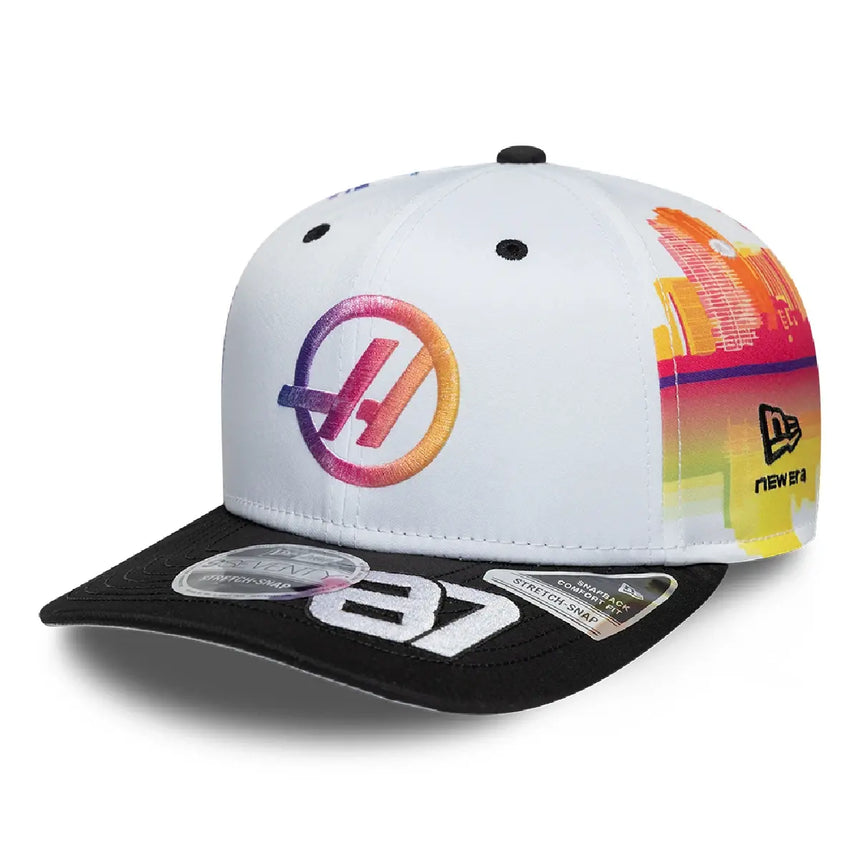 Haas F1 Kappe, Team, Oliver Bearman, 9SEVENTY, New Era, Miami Sonderedition, Weiß, 2026