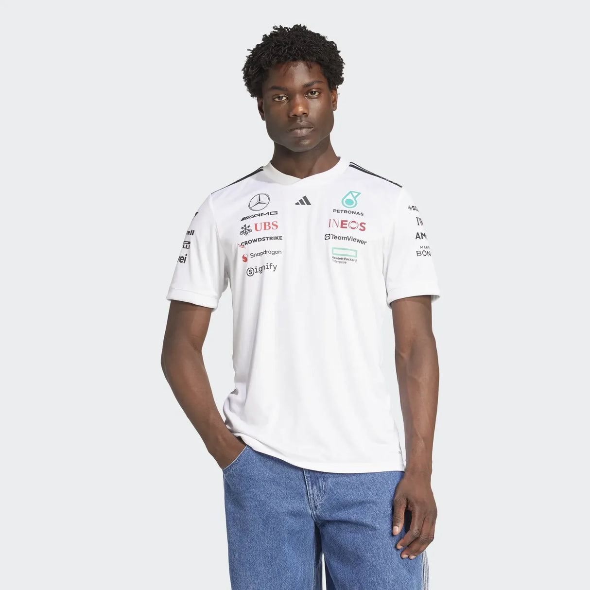 Mercedes Fahrer Kurzarm-T-Shirt 🔥