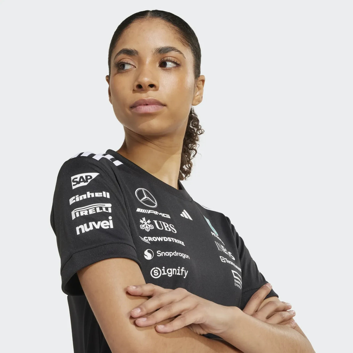 Mercedes Fahrer Kurzarm-T-Shirt - Damen 🔥
