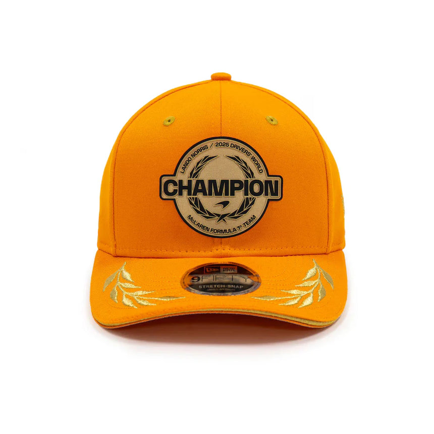 McLaren cap, World Champion 2025, Lando Norris, New Era, 9FIFTY, orange
