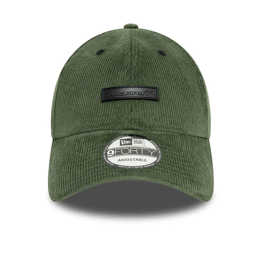 Gorra McLaren, New Era, de pana, verde