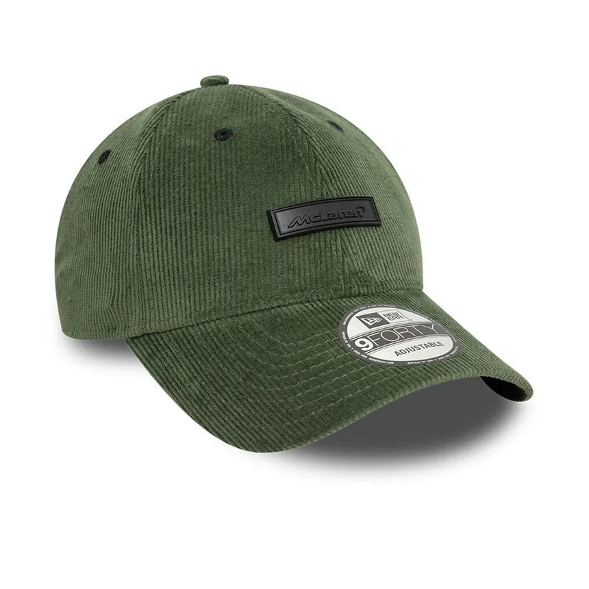 Gorra McLaren, New Era, de pana, verde
