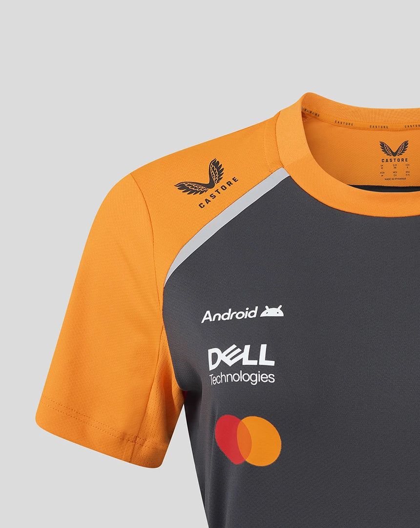 Camiseta de configuración del equipo McLaren F1, Lando Norris, para mujer 🔥