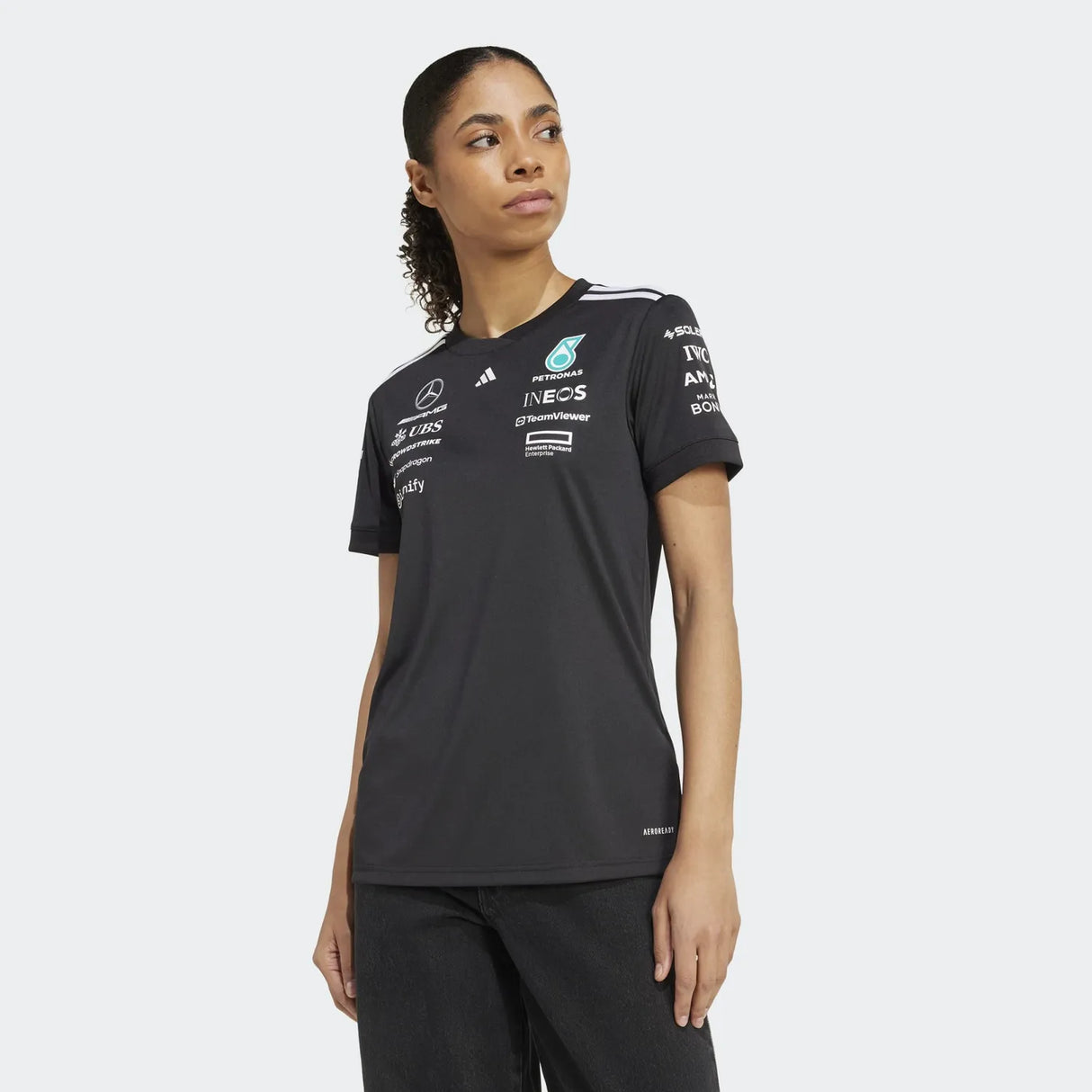 Mercedes Fahrer Kurzarm-T-Shirt - Damen 🔥