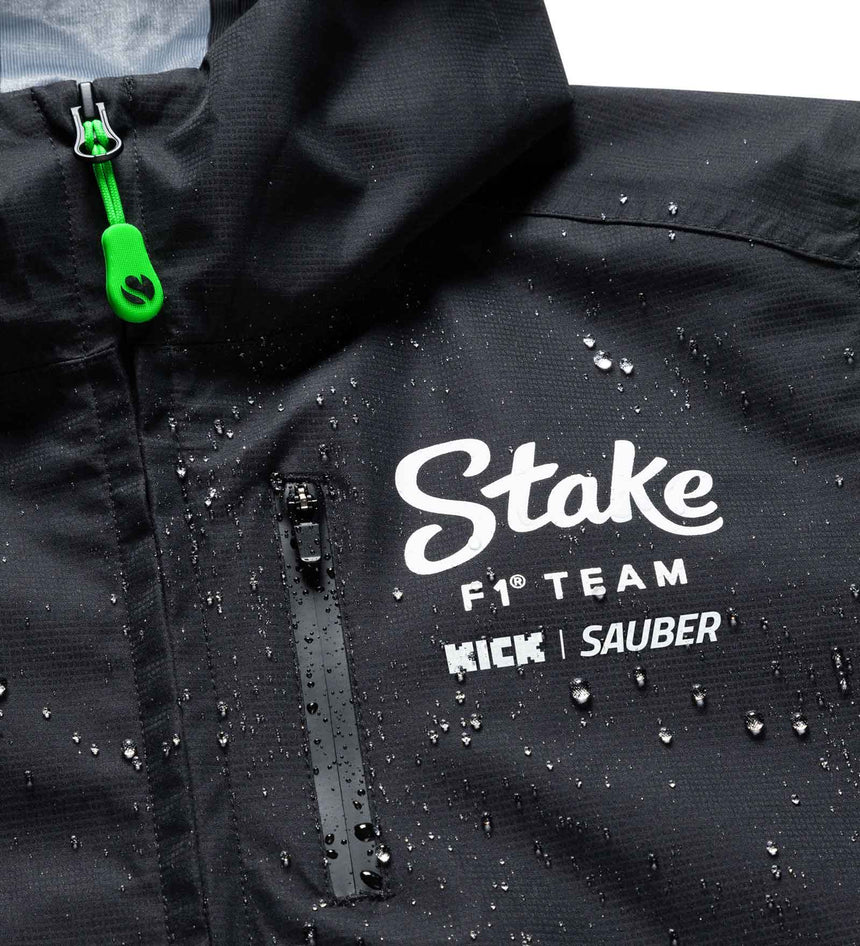 Chaqueta Kick Sauber, CODE ZERO, Team, Rain, Negra, 2024