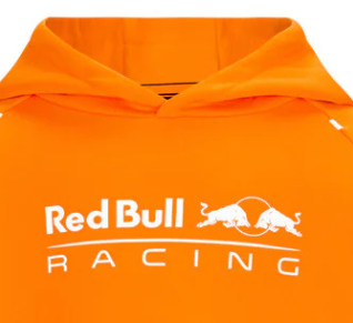 Sudadera para niños Red Bull Max Verstappen 2022, color naranja
