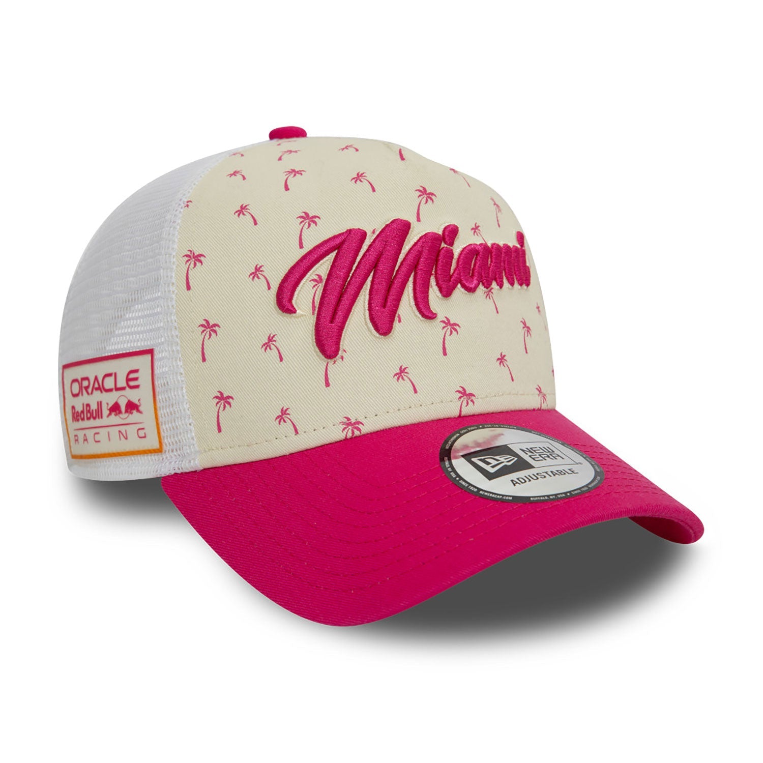 Gorra Red Bull, NEW ERA, Miami, Gorra Truce, Adulto, Blanca, 2024