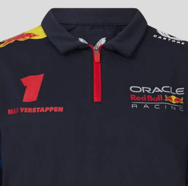 Red Bull Racing polo, Max Verstappen, Kinder, Blau, 2023
