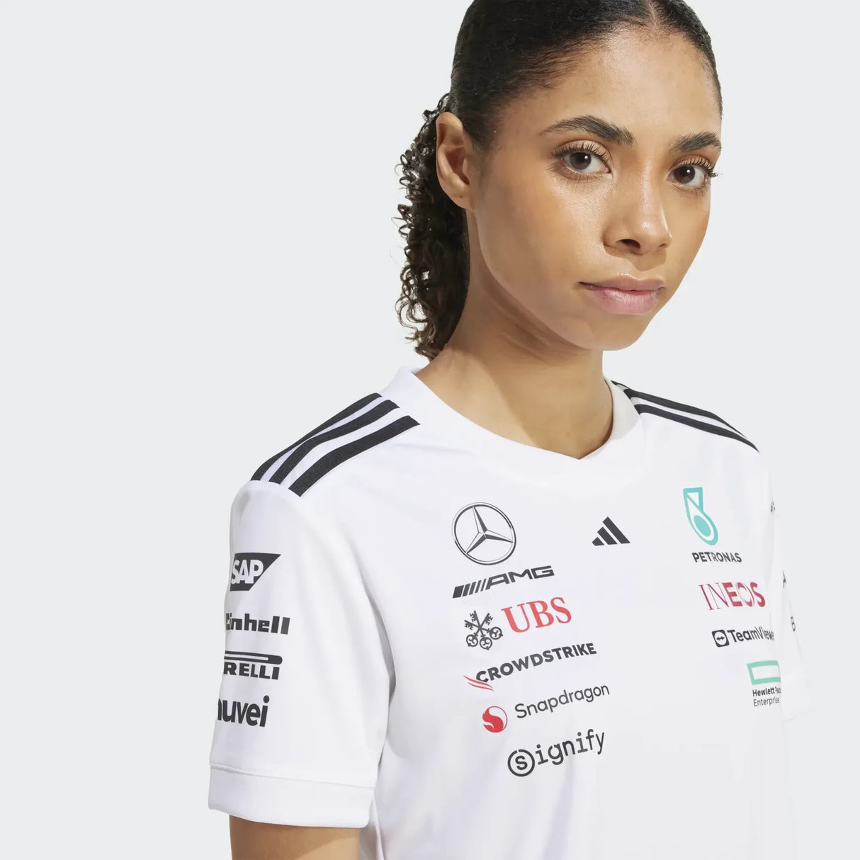 Mercedes Fahrer Kurzarm-T-Shirt - Damen 🔥