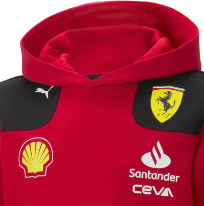Ferrari Kapuzenpullover Puma Team Kinder Rot 2023