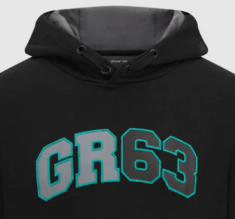 Sudadera con capucha Mercedes George Russell, negra