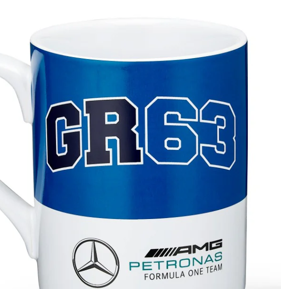 Taza de Mercedes George Russell, azul