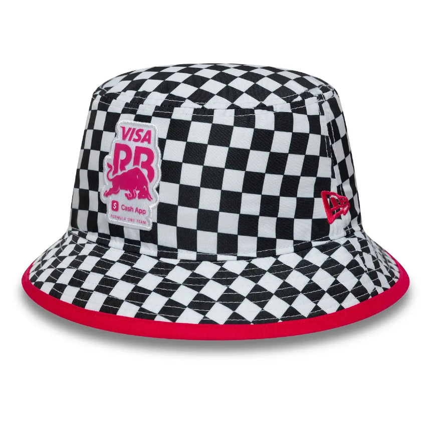Visa RB Bucket Hat, Schachbrett, Weiß