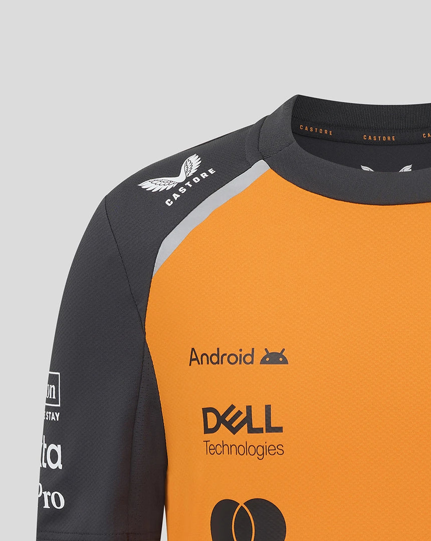 Camiseta infantil con la configuración del equipo McLaren F1
