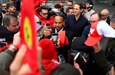 So verbrachte Hamilton seinen ersten Tag bei Ferrari