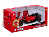 Ferrari Modellauto, SF-23, Charles Leclerc, 1:24, bburago, mit Pilotfigur
