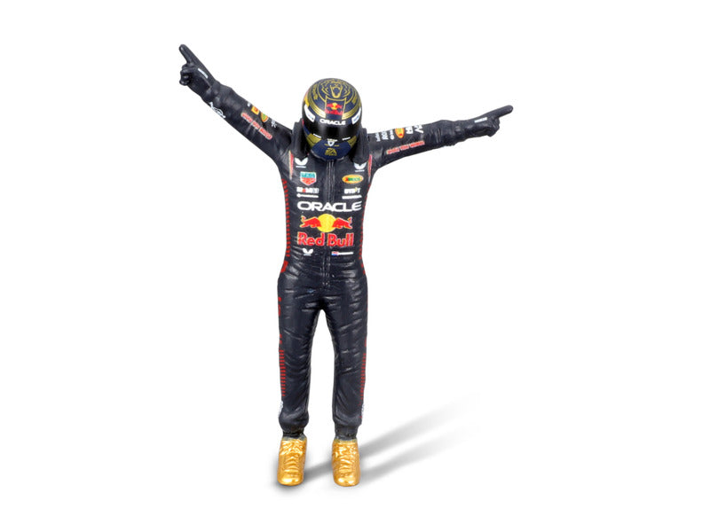 Red Bull Racing Modellauto, bburago, Max Verstappen, #1, 1:24, RB19, mit Pilot