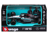 Mercedes Modellauto, bburago, George Russell, #63, 1:43, F1W15