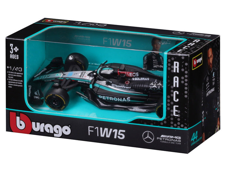 Mercedes Modellauto, bburago, George Russell, #63, 1:43, F1W15