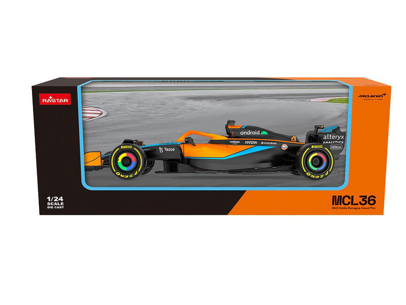 McLaren Modellauto, Rastar, Lando Norris, #4, MCL36, 2024