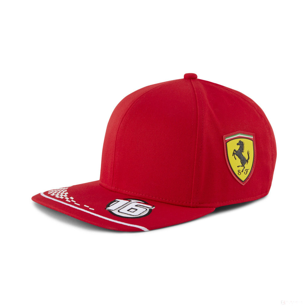 2020, Rot, Kinder, Puma Ferrari Charles Leclerc Flatbrim Kappe - FansBRANDS®