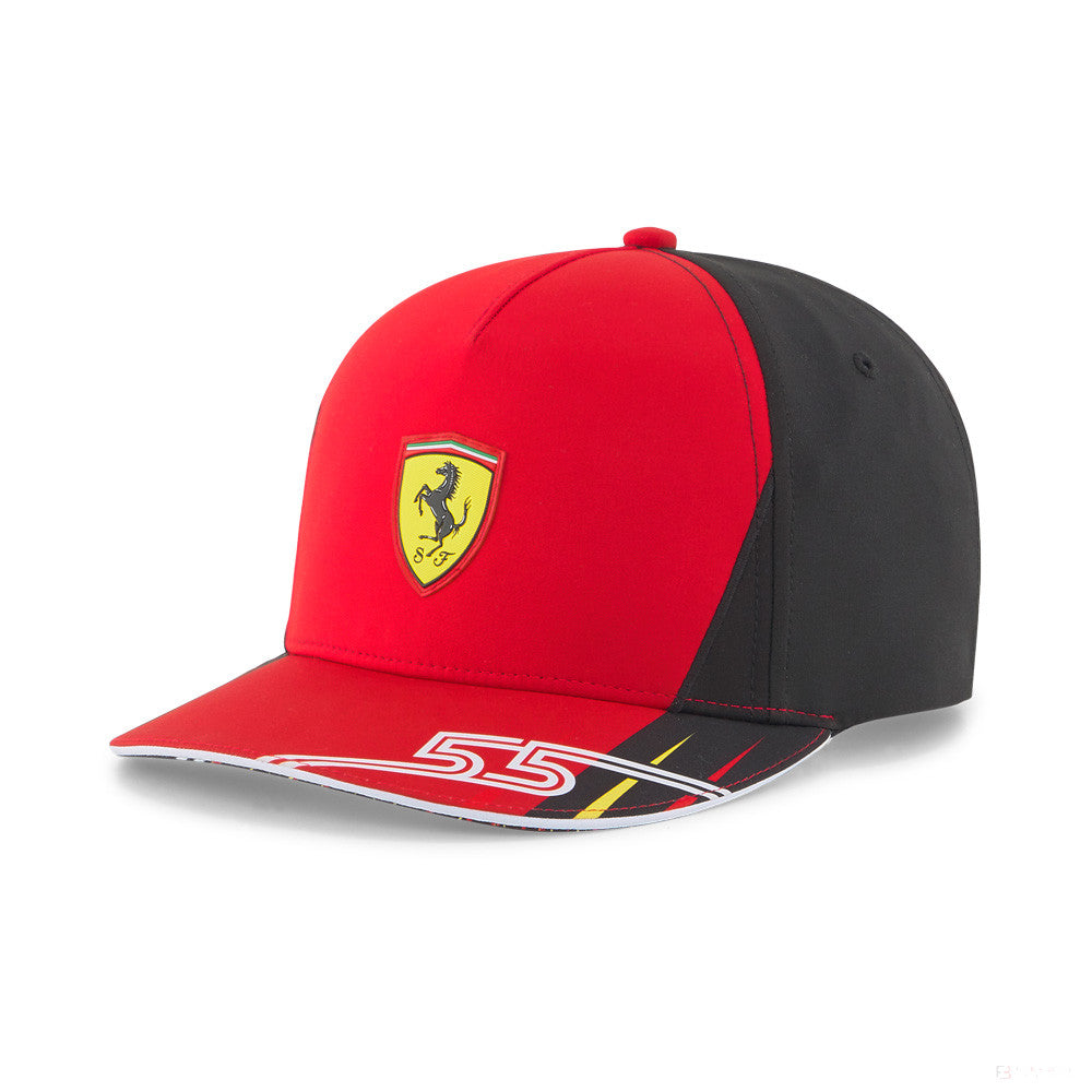 2022, Rot, Scuderia Ferrari Team Sainz Kinder Kappe - FansBRANDS®